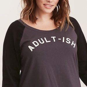 Torrid Adult-ish Raglan T-Shirt